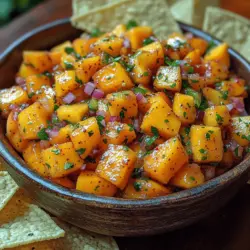 Fresh salsas are a culinary delight that can elevate any casual gathering into a vibrant fiesta. Their versatility makes them perfect for a variety of occasions, from summer barbecues to family picnics, or even as a refreshing snack on a hot day. One such tantalizing recipe that encapsulates the essence of summer is Mango Peach Salsa Fiesta. This vibrant and refreshing salsa combines the sweet, juicy flavors of ripe mangoes and peaches, creating a delightful medley that dances on the palate. Whether you’re serving it alongside grilled meats, using it as a topping for fish tacos, or simply enjoying it with tortilla chips, this salsa is sure to impress your guests and family alike.