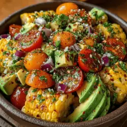 To truly appreciate the Sweet Corn & Creamy Avocado Salad, it's essential to understand the key components that contribute to its delightful taste and numerous health benefits. Each ingredient plays a significant role, not only in flavor but also in nutrition.