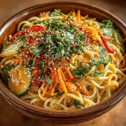 Chilled Peanut-Sesame Delight Noodles
