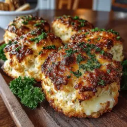 When it comes to shaping your Golden Garlic Cheddar Biscuits, the technique you choose can significantly impact the final outcome. Start by lightly flouring your work surface to prevent sticking. Gently pat the dough into a rectangle about 1-inch thick. You want to handle the dough as little as possible to keep the biscuits tender and flaky.
