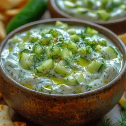 When it comes to healthy snacking, few options are as refreshing and delightful as a cucumber dill yogurt dip. This vibrant dip marries the crispness of fresh cucumbers with the creamy tang of Greek yogurt, creating a delightful accompaniment perfect for vegetables, pita chips, or even as a spread on sandwiches. Its appeal lies not only in its flavor but also in its healthy profile, making it a go-to choice for those looking to indulge without the guilt.