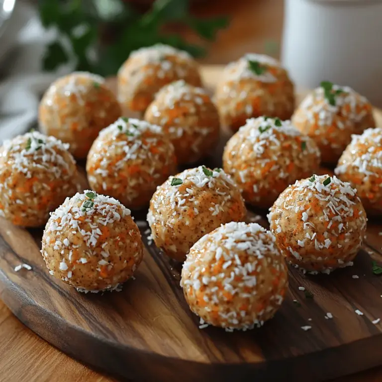 In recent years, the trend toward healthy snacking has surged, reflecting a growing awareness of the importance of nutrition in our daily lives. As more people seek out convenient yet wholesome options, energy bites have emerged as a popular choice. These bite-sized snacks are not only easy to prepare but also packed with nutrients, making them an ideal pick-me-up for busy lifestyles. Among the myriad of recipes available, Sweet Carrot Cake Energy Bites stand out as a delicious and nutritious option that satisfies both sweet cravings and health goals.