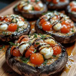 Caprese Delight Portobellos: A Flavorful Twist on a Classic