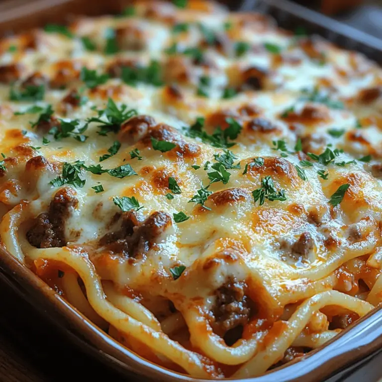 Comfort food holds a special place in our hearts, often evoking memories of family gatherings, cozy nights in, and the warm embrace of home-cooked meals. Among the many delightful dishes that fall into this category, Cheesy Baked Spaghetti Casserole stands out as a quintessential favorite. This dish embodies the essence of comfort food with its rich, savory flavors and satisfying textures, making it a beloved choice for both casual weeknight dinners and festive celebrations.