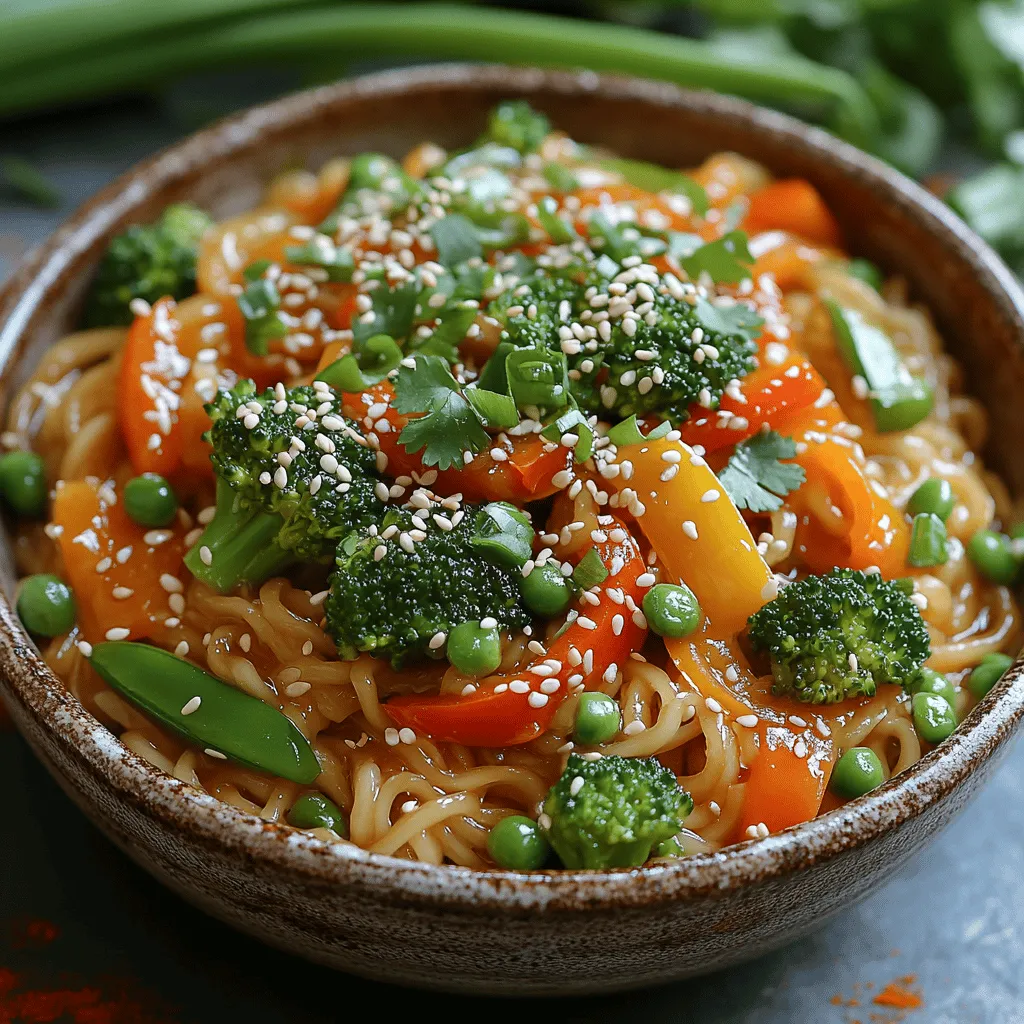 If you're on the lookout for a vibrant and flavorful meal that can be whipped up in no time, look no further than Zingy Ginger Soy Stir-Fry Noodles. This dish exemplifies the best of Asian cuisine, marrying aromatic spices and fresh ingredients to create a delightful culinary experience. Not only is it quick to prepare, making it a perfect weeknight dinner option, but it also boasts a wealth of health benefits. Packed with colorful vegetables and a zesty sauce, this stir-fry is as nutritious as it is delicious.