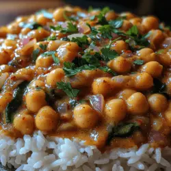 Coconut Chickpeas Delight is an extraordinary dish that captivates the senses with its comforting textures and vibrant flavors. This vegan masterpiece harmoniously blends the earthiness of chickpeas with the rich creaminess of coconut milk, creating a meal that is both satisfying and nutritious. As plant-based diets continue to gain popularity, dishes like Coconut Chickpeas Delight become essential staples in many kitchens. They not only provide a wealth of nutrients but also showcase the versatility of legumes and the delightful depth of flavor that coconut milk can bring to a meal.