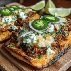 Smoky BBQ Chicken Flatbread is a delightful culinary creation that combines the rich, smoky flavors of barbecued chicken with the freshness of vibrant toppings, all perched on a savory flatbread base. This dish is not only versatile but also perfect for a range of occasions, from casual gatherings and family dinners to quick weeknight meals. Its appeal lies in the harmonious blend of smoky, tangy, and fresh ingredients that come together to create a satisfying meal, regardless of the time of year.