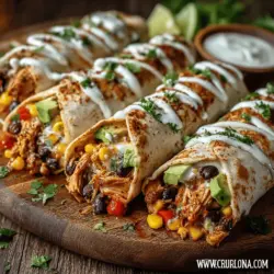Cool & Zesty Southwest Chicken Salad Wraps