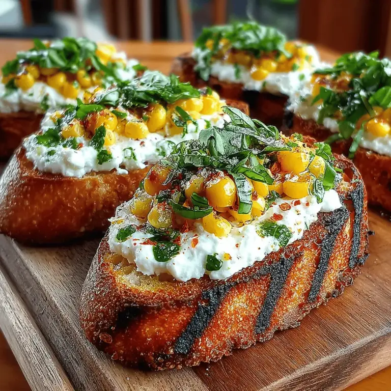 Grilled Corn & Ricotta Toasts are a delightful dish that perfectly marries the sweetness of fresh corn with the creaminess of ricotta cheese, all atop a crispy slice of rustic bread. This recipe showcases the essence of seasonal cooking, emphasizing the use of fresh ingredients that elevate simple dishes to something extraordinary. The combination of textures and flavors makes this toast not just a meal, but an experience that delights the senses.