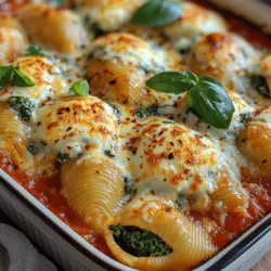 In the realm of comfort food, few dishes can match the allure of creamy pasta. The very mention of cheesy pasta evokes images of warm family gatherings, laughter echoing around the dinner table, and the delightful aroma of a home-cooked meal wafting through the air. One dish that embodies this comforting experience is the Cheesy Bliss: Creamy Spinach Ricotta Pasta Shells. This recipe invites you to indulge in the rich flavors of ricotta and mozzarella, harmoniously blended with vibrant, fresh spinach. It's a delightful choice for family dinners or social gatherings, promising to satisfy both pasta enthusiasts and those mindful of their health.