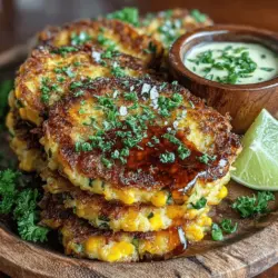 Sweet and savory corn zucchini fritters are a delightful culinary creation that marries the natural sweetness of corn with the mild, earthy flavors of zucchini. This recipe perfectly encapsulates the essence of summer produce, making it a favorite for those looking to enjoy the bounty of the season. Whether served as a snack, a side dish, or even a light main course, these fritters offer versatility that appeals to all palates.