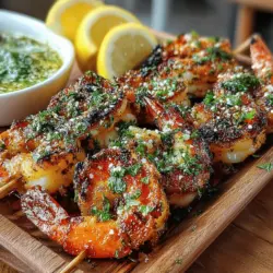 Zesty Lemon Garlic Grilled Shrimp Recipe