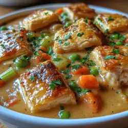 Creamy Chicken Pot Pie Bowls: A Hearty Meal Experience