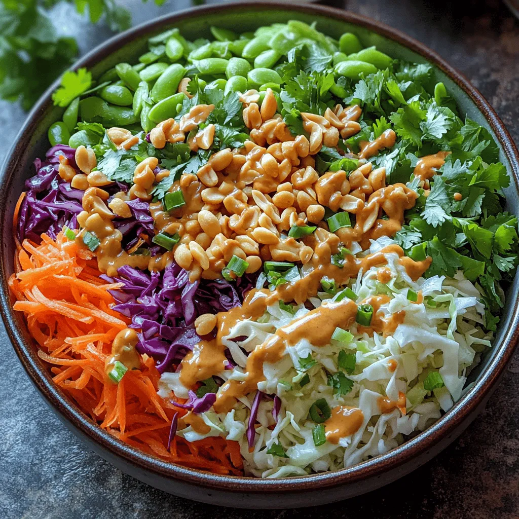 If you’re seeking a dish that combines vibrant flavors with a refreshing crunch, look no further than Crunchy Thai Peanut Slaw with a Twist. This salad is not just visually appealing; it is a delightful explosion of textures and tastes that embodies the essence of Thai cuisine. With a perfect balance of sweetness, saltiness, and a hint of spice, this slaw is sure to impress your palate while providing a healthy option for any meal.