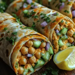 In the world of healthy eating, few dishes manage to capture the hearts and taste buds of food enthusiasts quite like chickpea wraps. These delightful creations not only serve as a canvas for a variety of flavors but also offer a wealth of nutritional benefits that make them a staple in health-conscious kitchens. The Golden Spiced Chickpea Wraps take this concept to new heights by infusing traditional wraps with the vibrant and bold flavors of spices, making each bite a delicious experience.