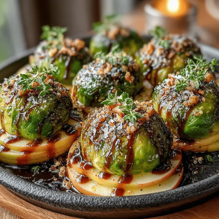Once you’ve prepared your Brussels sprouts and diced apples, it’s time to spread them out on a baking sheet for roasting. Best practices for arranging on the baking sheet include ensuring that the Brussels sprouts are cut side down, which allows for maximum caramelization. This positioning not only helps develop a beautiful golden-brown crust but also enhances the overall flavor of the dish. Make sure to leave some space between the vegetables; overcrowding the baking sheet can lead to steaming instead of roasting, which hinders that desired crispy texture.