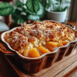 Rustic peach cobbler is a quintessential dessert that captures the essence of comfort food, evoking memories of warm summer evenings and family gatherings. As the sun shines brightly and the air fills with the sweet fragrance of ripe peaches, this delightful cobbler becomes a centerpiece in kitchens across the country. The combination of sweet, juicy peaches enveloped in a golden, crunchy oat topping creates a perfect balance of flavors and textures that is hard to resist.