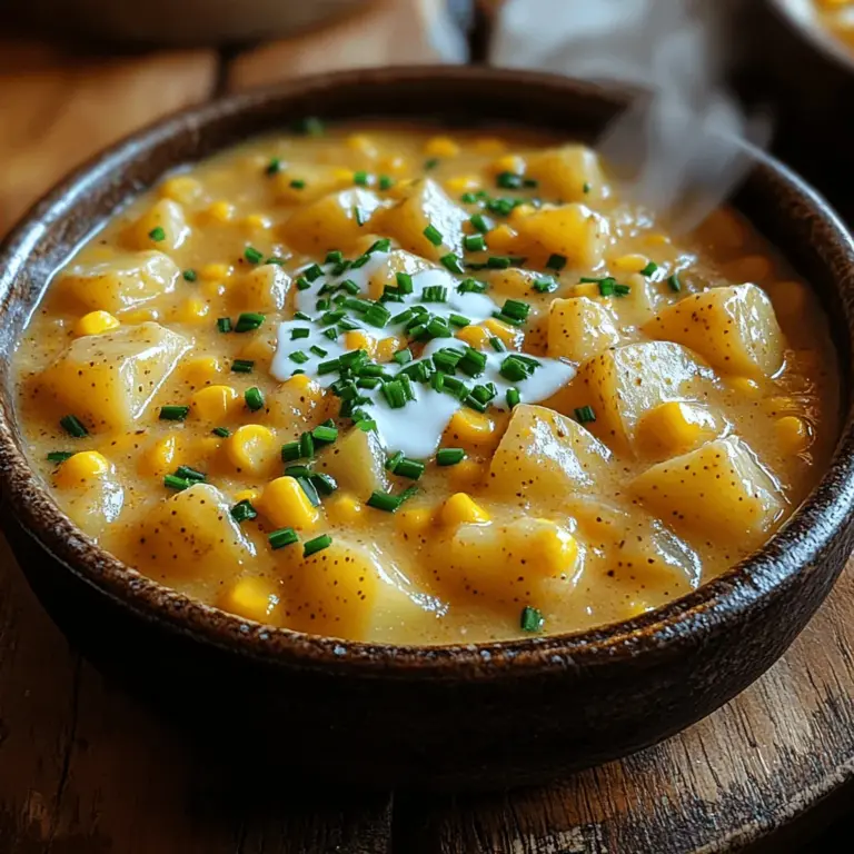 As the chill of winter settles in, there’s nothing quite like the warmth of a hearty chowder to soothe the soul and nourish the body. This Creamy Corn and Potato Chowder stands out as a quintessential comfort food, perfect for cozy evenings spent indoors. With its rich flavors and velvety texture, this dish is not only satisfying but also incredibly versatile, making it suitable for a variety of dietary preferences, including vegetarian and dairy-free options.