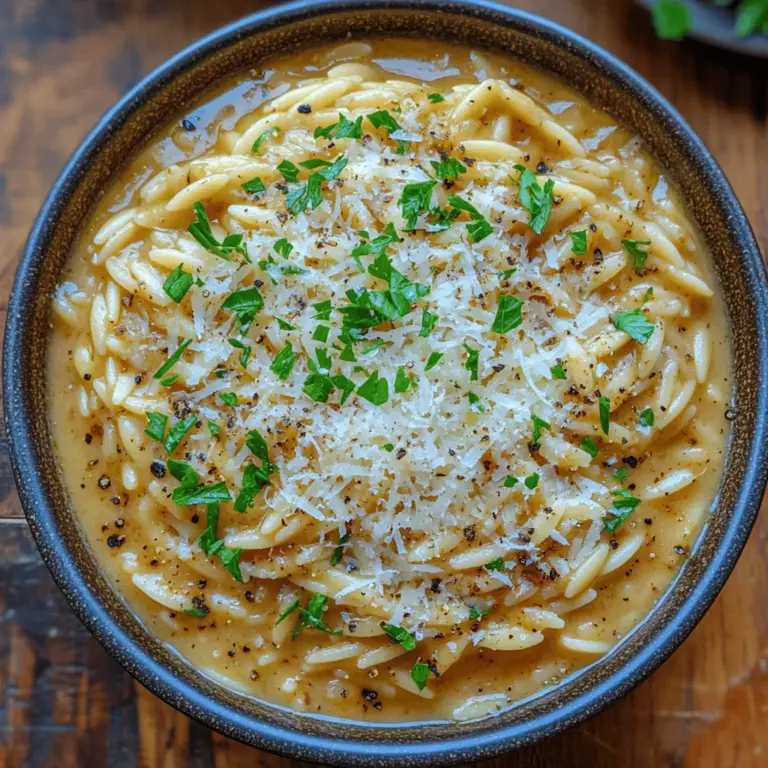 In the realm of comfort food, few dishes can rival the creamy, rich decadence of Creamy Roasted Garlic Orzo. This delightful recipe combines the heartiness of pasta with the sumptuous flavors of roasted garlic, creating a dish that is both satisfying and indulgent. Whether you are preparing a cozy family dinner or looking for a show-stopping side for a festive gathering, this orzo dish is sure to impress.