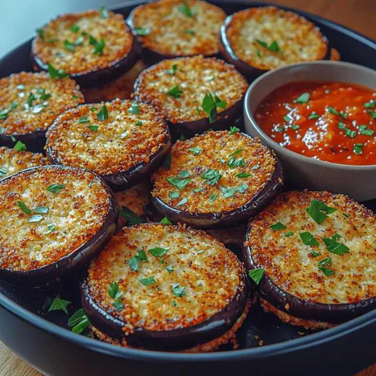 Crispy Eggplant Air-Fryer Rounds are a delightful and healthy twist on a classic favorite. As health-conscious eating trends continue to rise, many home cooks are seeking ways to enjoy their favorite dishes without compromising on flavor or texture. The air fryer has emerged as a game-changing kitchen appliance that offers a solution to this dilemma. By circulating hot air around food, the air fryer provides that coveted crunch we all love, but with significantly less oil than traditional frying methods.