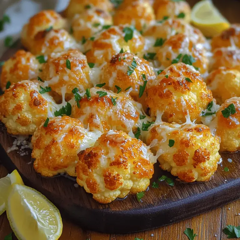Parmesan Garlic Roasted Cauliflower is a delightful and healthy side dish that has captured the hearts of food enthusiasts everywhere. This dish combines the earthy, nutty flavor of roasted cauliflower with the rich, savory notes of Parmesan cheese and the aromatic punch of garlic. Whether served alongside a main course or enjoyed as a standalone snack, this recipe offers a flavorful experience that is both satisfying and nutritious.