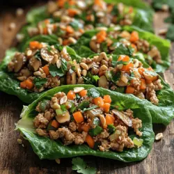 Assembling your Zesty Low-Carb Chicken Lettuce Wraps is an enjoyable and straightforward process. Start with your prepared chicken mixture, and then select sturdy lettuce leaves that will hold the filling without tearing. Butter lettuce or romaine are excellent options due to their size and structure.