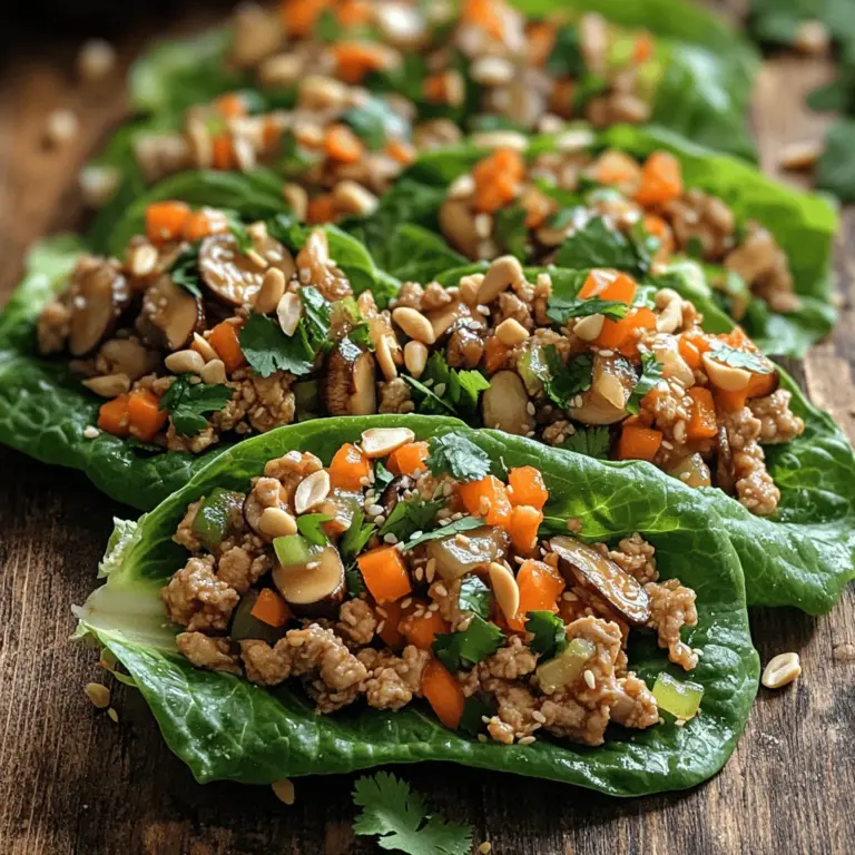 Assembling your Zesty Low-Carb Chicken Lettuce Wraps is an enjoyable and straightforward process. Start with your prepared chicken mixture, and then select sturdy lettuce leaves that will hold the filling without tearing. Butter lettuce or romaine are excellent options due to their size and structure.