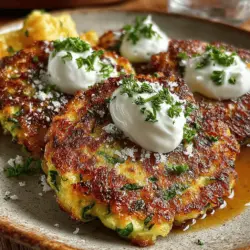 Zucchini fritters have become a beloved staple in many kitchens, celebrated for their versatility and adaptability across various occasions. Whether served as a delightful appetizer at a dinner party, a side dish to accompany a main course, or a quick and nutritious snack, these fritters shine in their ability to cater to different tastes and dietary preferences. What sets our Zesty Zucchini Fritters apart is the unique flavor twist introduced through the incorporation of fresh herbs and spices, elevating this dish beyond the ordinary.