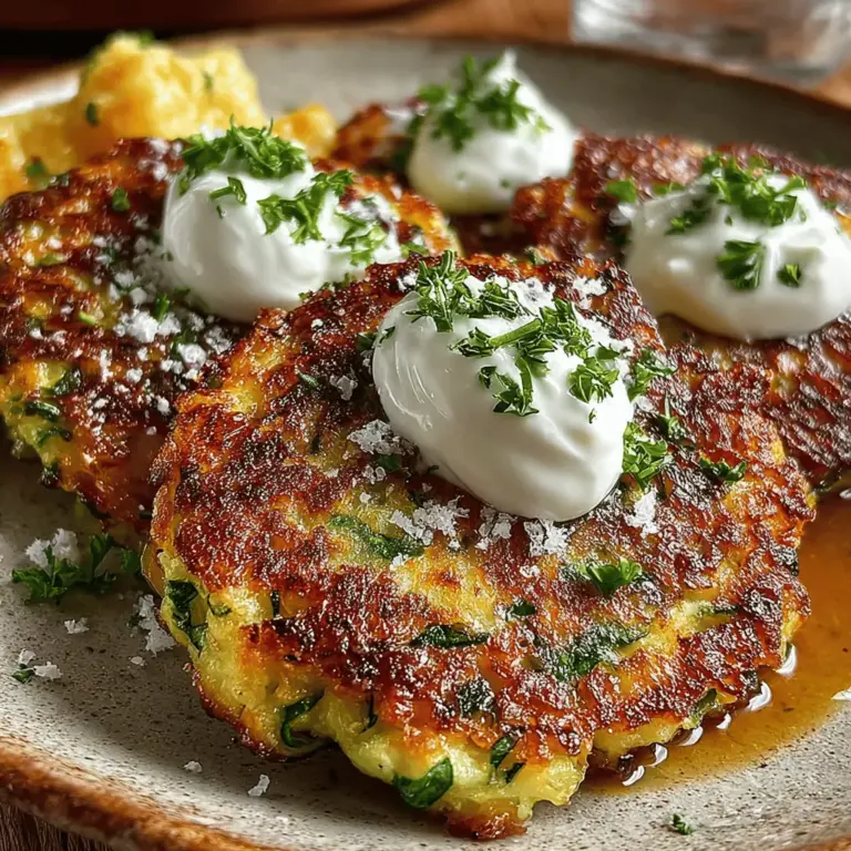 Zucchini fritters have become a beloved staple in many kitchens, celebrated for their versatility and adaptability across various occasions. Whether served as a delightful appetizer at a dinner party, a side dish to accompany a main course, or a quick and nutritious snack, these fritters shine in their ability to cater to different tastes and dietary preferences. What sets our Zesty Zucchini Fritters apart is the unique flavor twist introduced through the incorporation of fresh herbs and spices, elevating this dish beyond the ordinary.