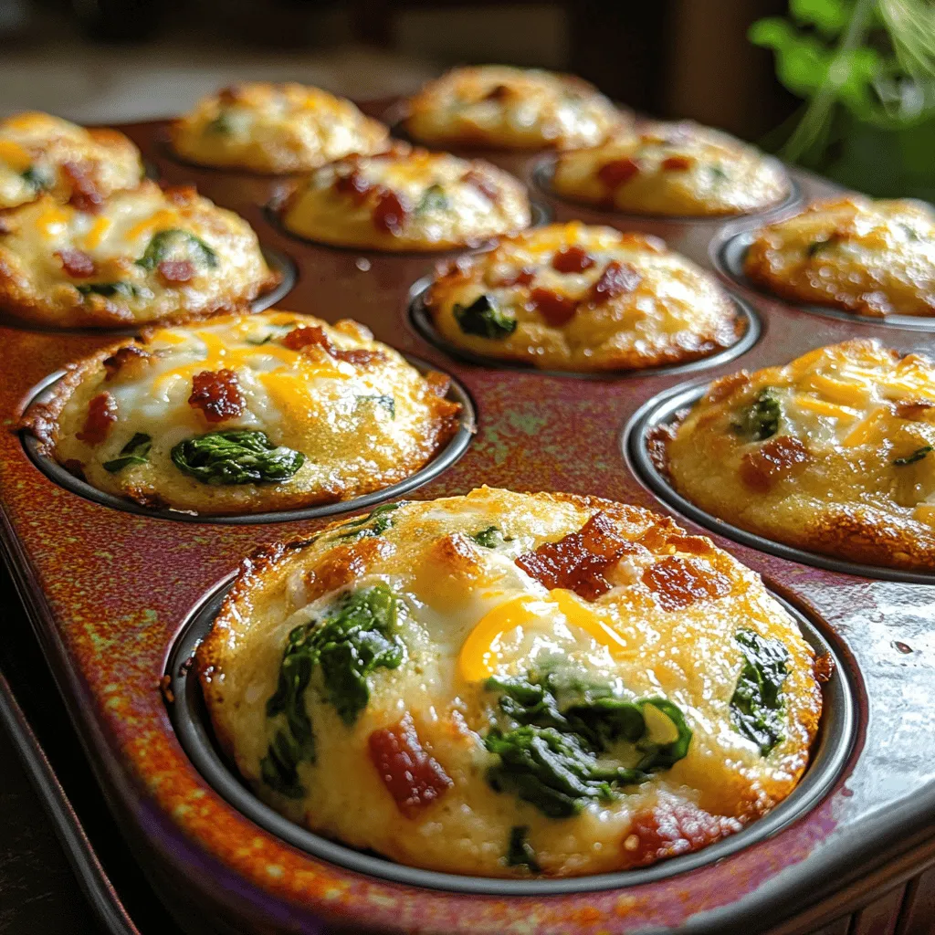 In a world increasingly focused on health and wellness, individuals are constantly searching for nutritious meals that don’t compromise on flavor. Breakfast, in particular, is often touted as the most important meal of the day—an opportunity to fuel our bodies with essential nutrients and energy. However, busy schedules can make it challenging to whip up something healthy and delicious in the morning. Enter Spinach & Bacon Protein-Packed Egg White Muffins, a culinary solution that beautifully marries taste and nutrition. These muffins embody a perfect blend of flavors while delivering a hearty dose of protein and essential vitamins, making them an ideal choice for anyone looking to elevate their breakfast game.