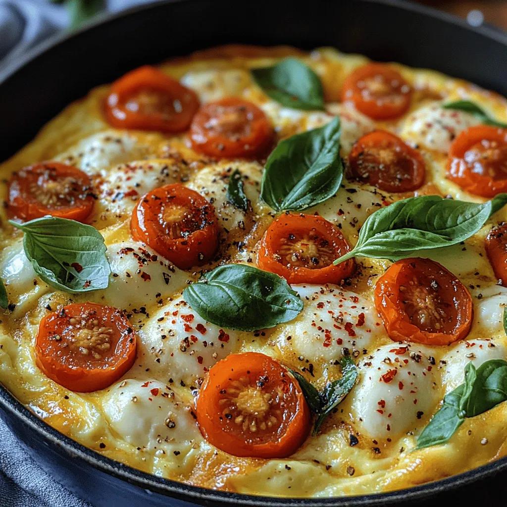 The Savory Fresh Tomato Basil Frittata is a delightful dish that brings together the vibrant flavors of fresh tomatoes and fragrant basil, all enveloped in a rich and fluffy egg base. This dish is not only visually appealing but also offers a satisfying blend of textures and tastes, making it an ideal choice for various occasions. Whether you're hosting a weekend brunch, looking for a light dinner option, or simply in need of a quick and nutritious snack, this frittata fits the bill perfectly.