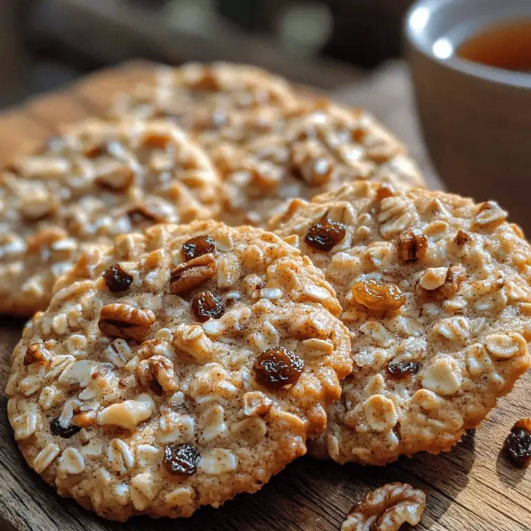 In a world where breakfast often takes a backseat to the hustle and bustle of daily life, Spiced Chai Oat Breakfast Cookies emerge as a delightful solution. These cookies seamlessly blend the comforting warmth of chai spices with the wholesome goodness of oats, creating a unique treat that is both nutritious and satisfying. The origins of chai date back centuries, rooted in Indian culture, where a blend of black tea, aromatic spices, and milk has been cherished for its invigorating properties. This recipe embraces that heritage, offering an accessible way to enjoy those familiar flavors in a cookie form.