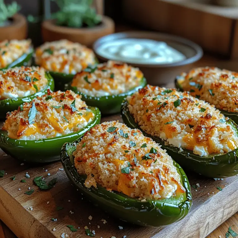 Appetizers and finger foods hold a special place in social gatherings, serving as delicious starters that set the tone for the meal to come. Whether at a lively party, a cozy family get-together, or a tailgate, the right appetizer can elevate the experience, inviting guests to mingle and enjoy the moment. Among the array of options available, Spicy Crunchy Jalapeño Cheese Poppers stand out as a delectable choice that perfectly balances spice and creaminess. These bite-sized treats are not only flavorful but also offer a satisfying crunch that delights the senses, making them ideal for any occasion.