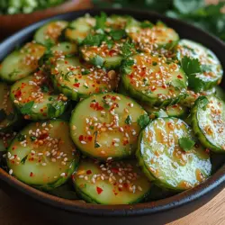 Salads have long been celebrated as a cornerstone of healthy eating, providing a vibrant medley of flavors, textures, and nutrients. They serve not only as a side dish but also as a light meal option that can be incredibly satisfying. Among the myriad of salad options available, the Crunchy Sesame Cucumber Salad stands out as a refreshing and nutritious choice that is perfect for warm weather or as a crisp accompaniment to various meals.