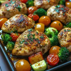 In today’s fast-paced world, the concept of one-pan meals has captured the hearts of home cooks and busy professionals alike. The allure of a single dish that combines protein, vegetables, and flavor not only simplifies the cooking process but also streamlines cleanup, making it an ideal choice for anyone striving for a nutritious meal without the hassle of elaborate preparations. One such dish that embodies this convenience is the One-Pan Wholesome Chicken & Veggie Feast. This recipe stands out as a delightful combination of lean protein and vibrant vegetables, making it a flavorful option for anyone looking to maintain a balanced diet.