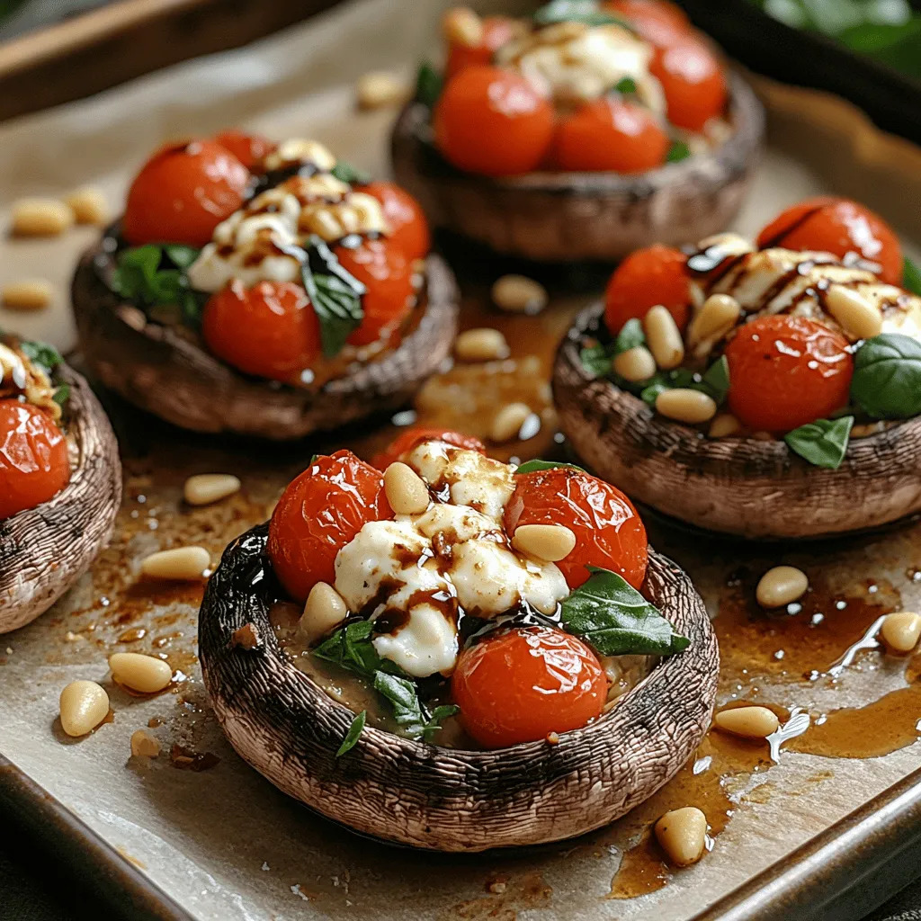 In the realm of vegetarian cuisine, few dishes capture the essence of freshness and flavor quite like Fresh Caprese Stuffed Portobellos. This recipe combines the hearty, meaty texture of portobello mushrooms with the classic Italian flavors of the Caprese salad—ripe tomatoes, creamy mozzarella, and fragrant basil. Not only is this dish visually appealing, but it also offers a burst of flavors that can satisfy even the most discerning palates. In a world where fast food and convenience meals dominate, preparing homemade dishes allows you to control the quality and freshness of your ingredients while also providing a therapeutic cooking experience.