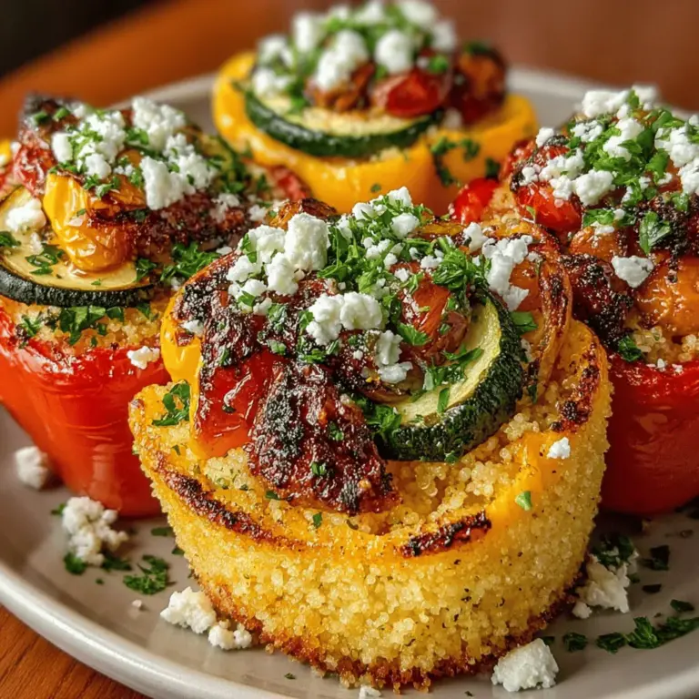 When it comes to preparing a meal that is not only nutritious but also visually stunning, Colorful Roasted Veggie Couscous Stuffed Peppers stand out as a delightful option. This dish showcases a rainbow of vibrant colors, making it an exciting centerpiece for any table. The combination of roasted vegetables and fluffy couscous packed into sweet bell peppers creates a wholesome meal that appeals to a variety of dietary preferences, including vegetarian and gluten-free diets.