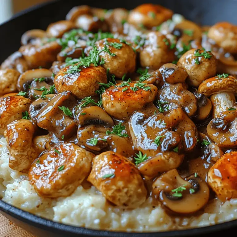 When it comes to comfort food, few dishes evoke warmth and satisfaction quite like the Earthy Mushroom Marsala Skillet. This delightful recipe brings together the rich, umami flavors of assorted mushrooms with the smooth, sweet notes of Marsala wine, creating a harmonious blend that is both indulgent and nourishing. Whether enjoyed as a main course or a side dish, this skillet meal is perfect for cozy family dinners or elegant gatherings alike.