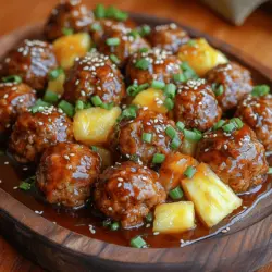 Juicy Pineapple Teriyaki Meatballs: A Flavorful Delight