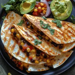 In the fast-paced world we live in, finding a meal that is both quick to prepare and satisfying can feel like a daunting task. Enter the Crunchy Black Bean Bliss Quesadillas—a delightful solution that checks all the boxes for a busy weeknight dinner. These quesadillas are not only incredibly easy to make but also offer a perfect blend of flavors and textures that will tantalize your taste buds. With their crispy exterior and savory filling, they are sure to become a favorite in your household.