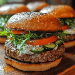 Mediterranean Lamb Burgers with Tzatziki