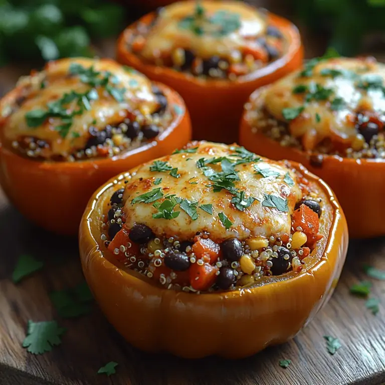 When it comes to vibrant, hearty meals that bring both nutrition and flavor to the table, Cheesy Stuffed Bell Pepper Boats stand out as a crowd favorite. This dish not only pleases the palate but also serves as a feast for the eyes, showcasing an array of colorful bell peppers filled with a delicious and savory mixture. Perfect for family dinners, meal prep, or entertaining guests, these stuffed peppers encapsulate the essence of healthy eating without sacrificing taste. With gooey melted cheese, a medley of wholesome ingredients, and an enticing aroma that fills your kitchen, this recipe is sure to become a staple in your culinary repertoire.