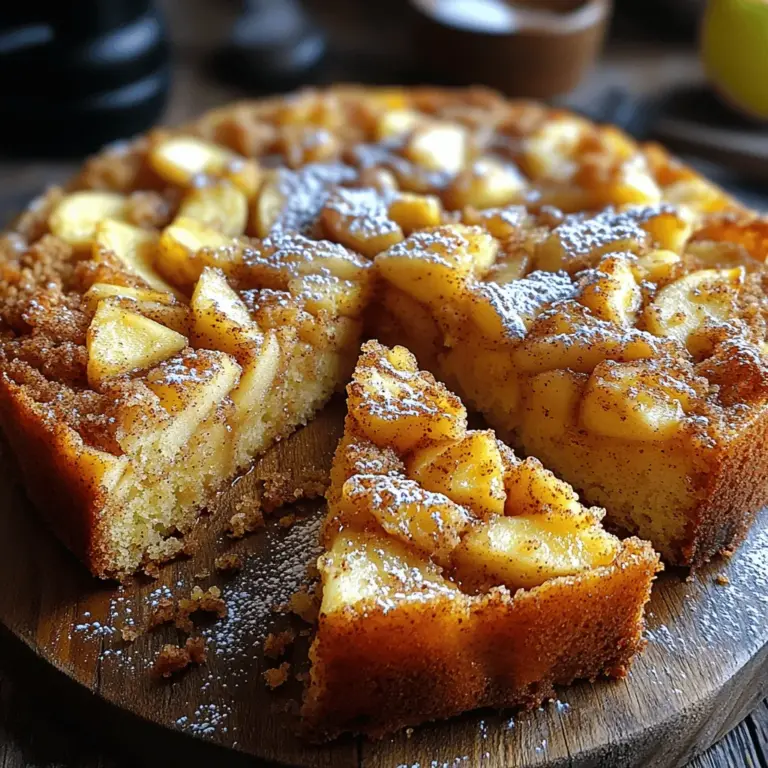 If you're in search of a dessert that perfectly balances sweetness and spice, the Moist Apple Cinnamon Crumb Cake is a must-try. This delightful dessert boasts a tender crumb, a warm, spiced aroma, and a generous topping of buttery crumb that is sure to impress family and friends alike. Whether served as a cozy treat with coffee or as a dessert after dinner, this cake encapsulates the essence of comfort food.