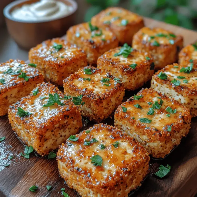In the realm of plant-based cuisine, the quest for dishes that are both nutritious and satisfyingly crispy can often feel like a challenging endeavor. Many people associate tofu with a soft and sometimes bland texture, but the Crunchy Pita Crusted Tofu Bites transform this humble ingredient into a delightful, crunchy snack or meal addition that can win over even the most ardent meat lovers. This recipe is not only packed with protein but also loaded with flavor, making it a versatile option for various occasions. Whether you're hosting a gathering, looking for a quick weeknight meal, or simply craving something delicious, these tofu bites are sure to impress.