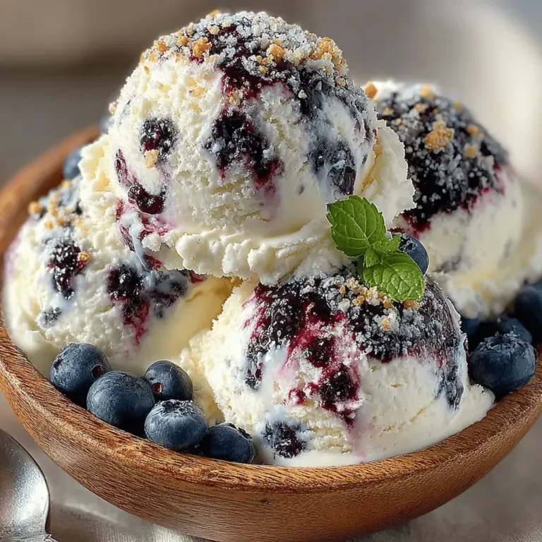 Homemade desserts have a special way of evoking nostalgia and joy, and there's nothing quite like a scoop of ice cream on a warm summer day. If you're looking to create a delightful treat that showcases the vibrant flavors of summer while being incredibly easy to make, our Delightfully Creamy No-Churn Blueberry Ice Cream is the perfect recipe to try. This luscious ice cream combines the rich creaminess of whipped cream and sweetened condensed milk with the sweet and slightly tart taste of fresh blueberries, resulting in a dessert that is both refreshing and indulgent.