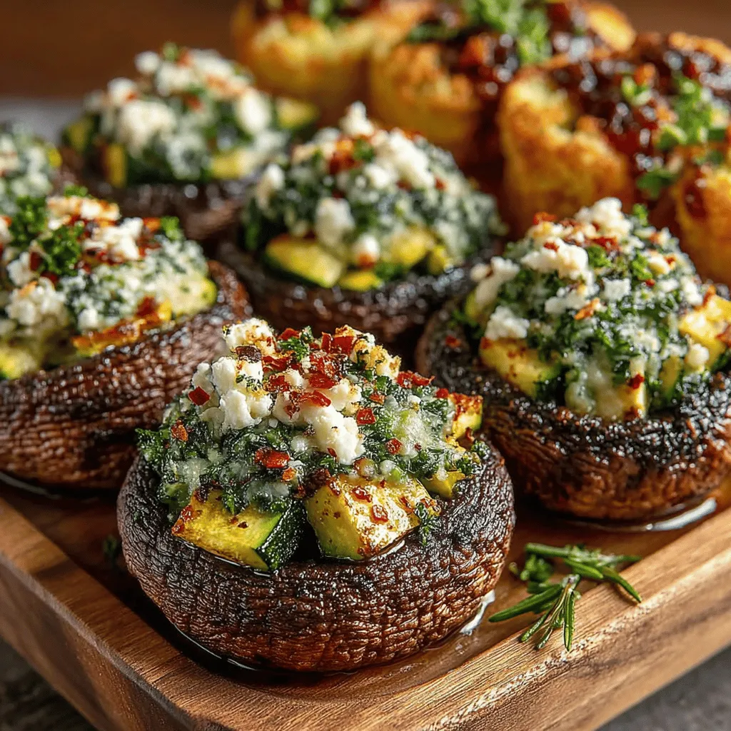 Zesty Zucchini Feta Stuffed Mushrooms are a delightful and nutritious dish that perfectly balances earthy, savory, and tangy flavors. This recipe combines the robust taste of mushrooms with the fresh, light notes of zucchini and the creamy richness of feta cheese, creating an appetizer that is sure to impress. Whether you are hosting a dinner party or simply looking for a healthy snack to enjoy at home, these stuffed mushrooms are versatile enough to suit any occasion.