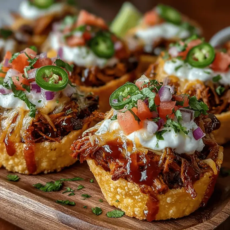 Nachos are a classic crowd-pleaser, loved for their crunchy texture and endless topping possibilities. Traditionally, this beloved snack features crispy tortilla chips laden with melted cheese, jalapeños, and a variety of savory toppings. However, the culinary world has evolved, and today, we are introducing a unique twist on this classic dish: Mini BBQ Jackfruit Nacho Cups. This innovative recipe not only caters to the growing plant-based movement but also provides an exciting flavor experience for everyone, regardless of dietary preference.