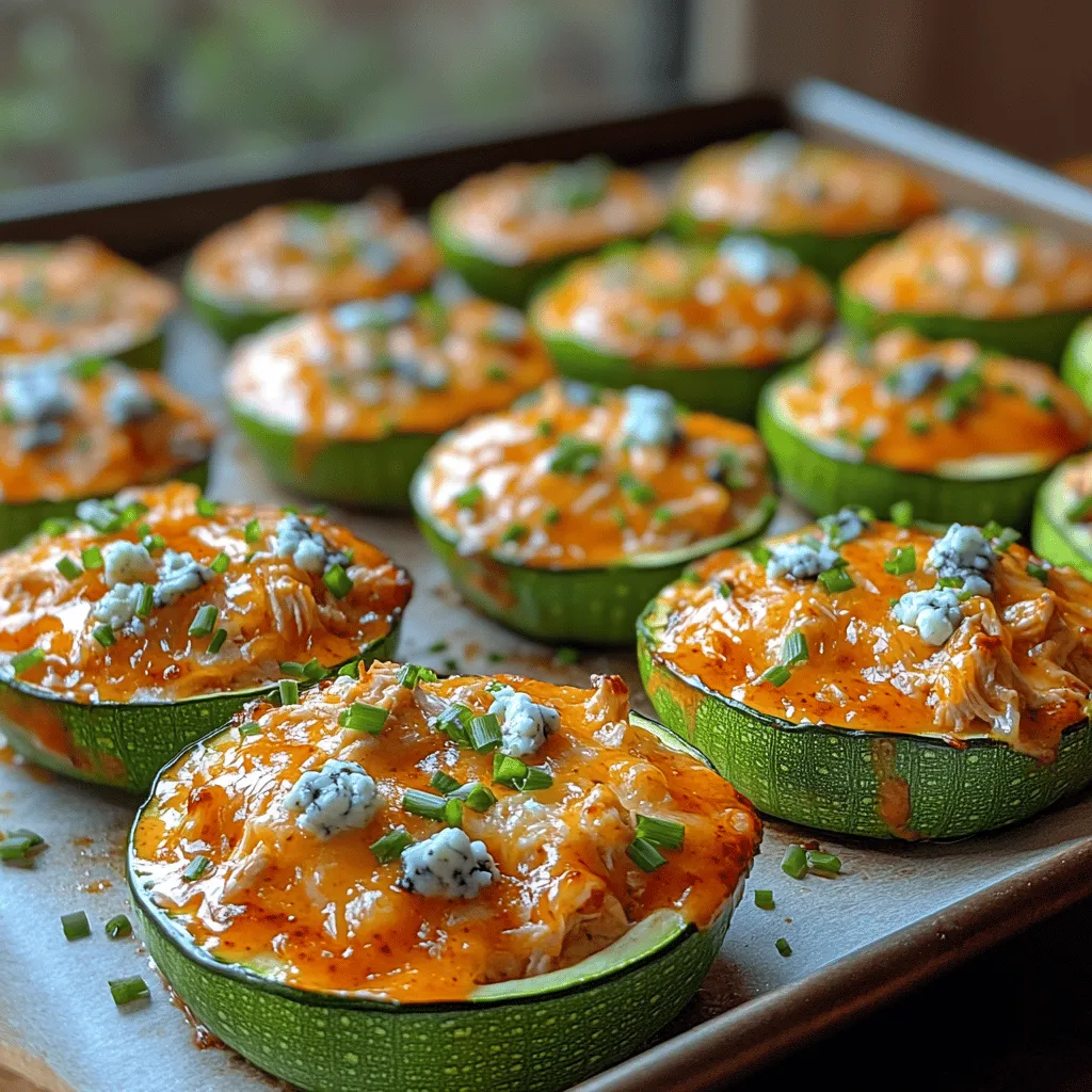 If you're a fan of bold flavors and satisfying snacks, then Spicy Mini Buffalo Chicken Zucchini Cups are sure to tantalize your taste buds. This innovative dish takes the classic buffalo chicken experience and transforms it into a health-conscious appetizer that you can enjoy guilt-free. Imagine tender, savory chicken enveloped in a spicy buffalo sauce, all nestled within a freshly baked zucchini cup. This recipe offers a delightful twist that elevates traditional buffalo chicken into a fun, finger-friendly format perfect for any occasion.