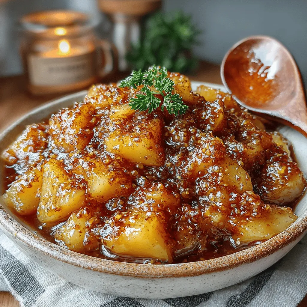Once your Crockpot Cinnamon Pear Compote has cooked for the designated time, it’s essential to check the texture and consistency to achieve that perfect balance of smoothness and thickness. After the cooking time is up, carefully open the lid and take a moment to assess the compote.