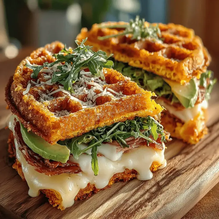 If you're searching for a unique dish that seamlessly blends savory and comforting flavors, look no further than cheesy sweet potato waffle sandwiches. This innovative recipe unites the natural sweetness of tender sweet potatoes with the satisfying crunch of waffles, creating a dish that not only tantalizes your taste buds but also serves as a versatile meal option. Whether you're in the mood for a hearty breakfast, a filling lunch, or a delightful dinner, these waffle sandwiches can be enjoyed at any time of the day.